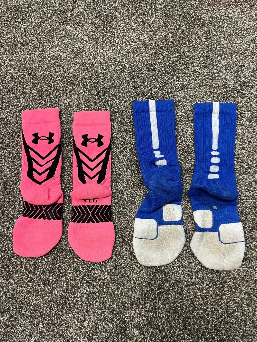 Under Armour and Nike Kids Athletic Socks